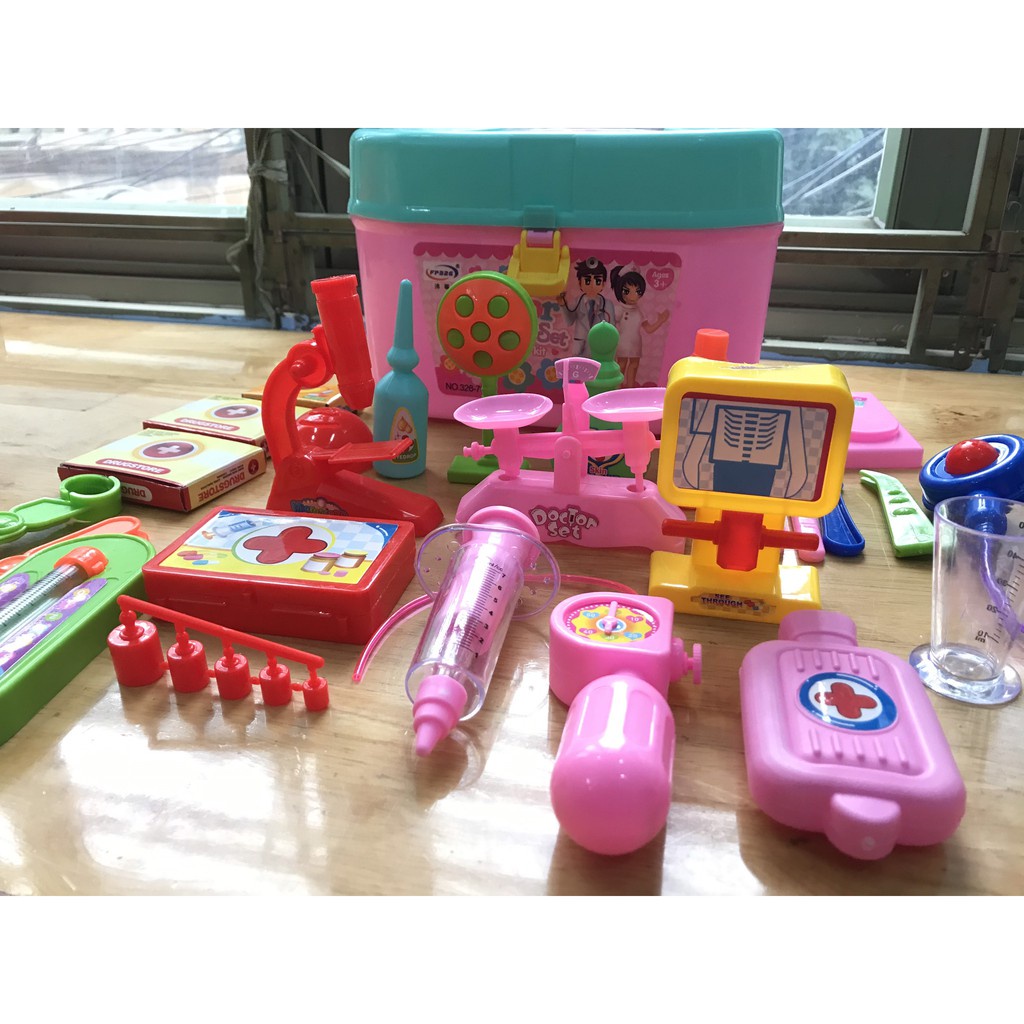 Bộ Đồ Chơi Bác sĩ Nha Khoa, NẤU ĂN 32 chi tiết cho Trẻ