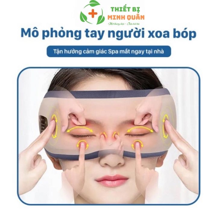 Máy massage mắt, máy mát xa mắt giảm cuồng thâm, đau mắt loại dùng pin HY-01 cao cấp