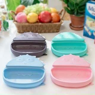 KHAY ĂN DẶM SILICONE ĐẾ DÍNH - MONEE