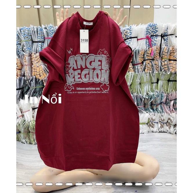 Áo thun form rộng tay lỡ nam nữ chất cotton khô nhiều màu đẹp