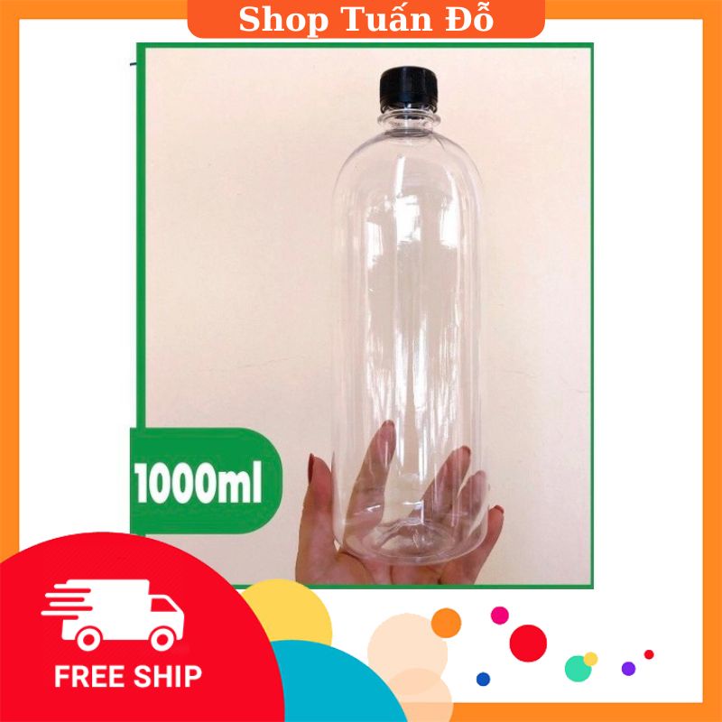 Chai nhựa 1000ml đựng mật ong, tinh dầu cao cấp Tuấn Đỗ giá rẻ nhất thị trường