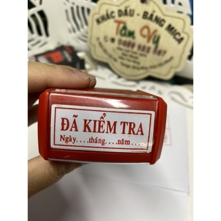 Con dấu kiểm hàng: đã kiểm tra_ngày... tháng... năm - mực đỏ - dấu tdstamp