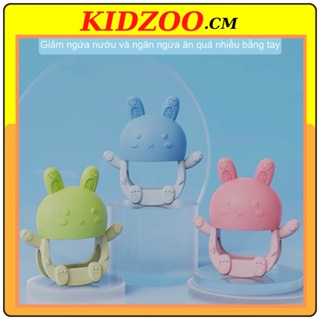 Gặm nướu cho bé ngậm nướu xúc xắc bằng silicon đồ chơi lục lạc KIDZOO