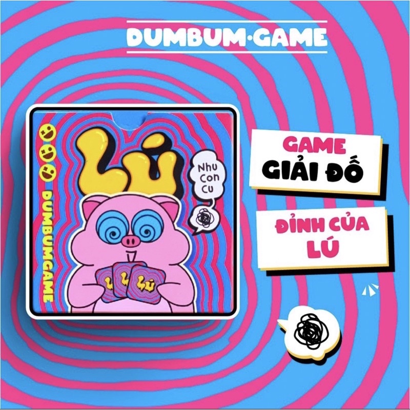 Bộ bài Lú DumBum, Board Game giải đố ngôn từ cực lú hài hước chơi nhóm cùng bạn bè 80 lá