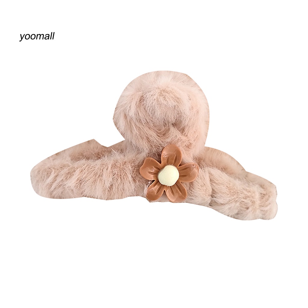 / Yo / Kẹp Tóc Càng Cua Lông Xù Đơn Giản Cá Tính Sử Dụng Hàng Ngày Cho Nữ