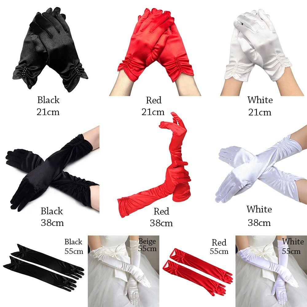 Găng Tay Satin Dùng Để Buổi Tiệc / Hóa Trang