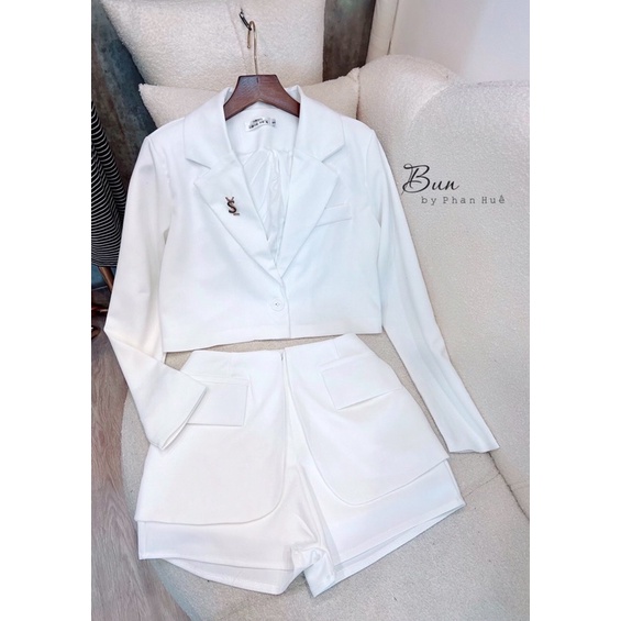 Set áo vest & chân váy xinh