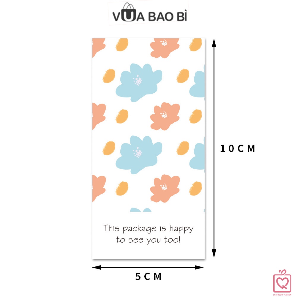 50 tem dán decal hộp đóng hàng họa tiết VUABAOBI TE02 sticker niêm phong gói hàng tiết kiệm