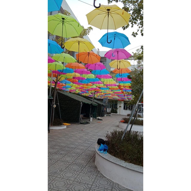 COMBO 10 CHIẾC Ô, DÙ TRANG TRÍ NHIỀU MÀU, HÀNG ĐẸP