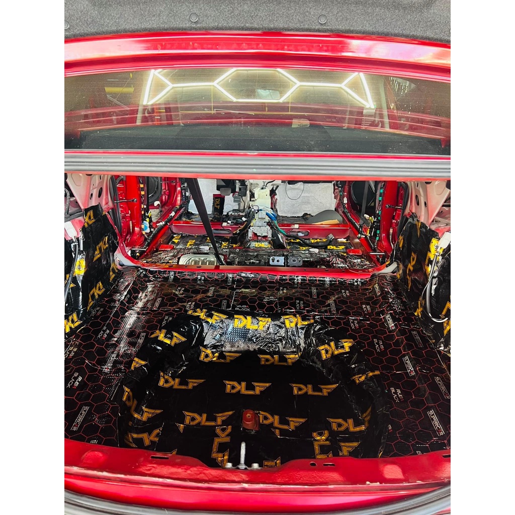 Chống ồn, cách âm 2 lớp DLF cao cấp cho xe ô tô, xe hơi kích thước 46x80 cm, dày 2mm