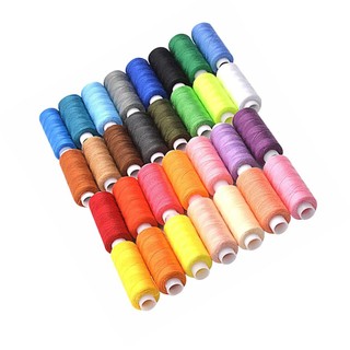Bộ 30 Cuộn Chỉ Thêu Polyester Nhiều Màu Sắc