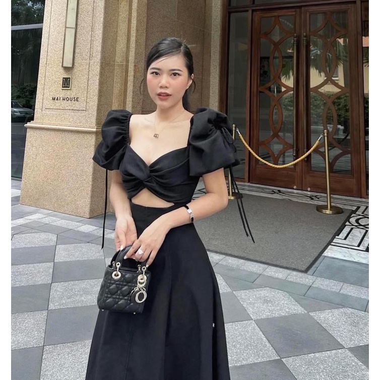 TBS váy đũi tay bôngg