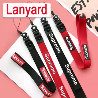 Dây đeo thẻ id / điện thoại / chìa khóa in logo supreme dài