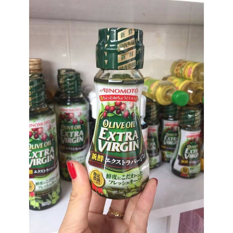 Dầu Olive Extra Virgin Ajinomoto Nhật cho bé ăn dặm