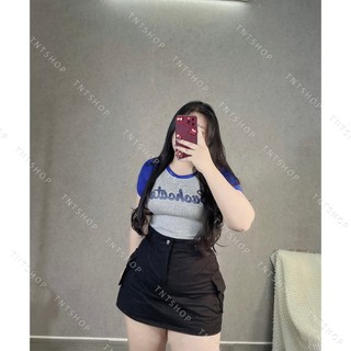 ÁO THUN CROPTOP TAY NGẮN [TNT SHOP BIGSIZE 60KG 90KG]