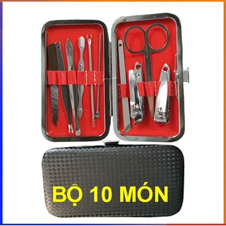 Bộ Dụng Cụ 10 Món Chăm Sóc Móng Tay