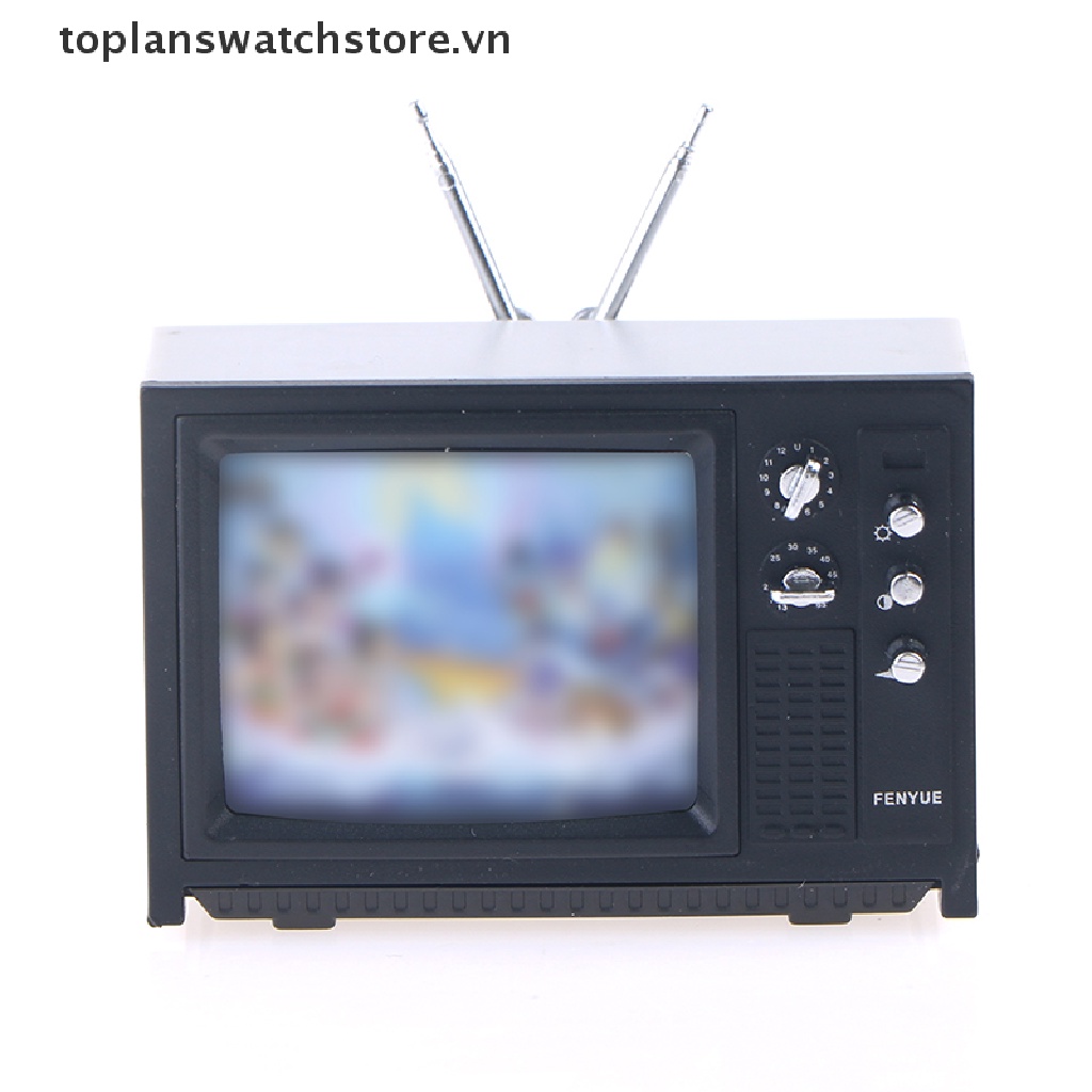Toplanswatchstore Mô Hình tv mini Trang Trí Nhà Búp Bê Phong Cách retro