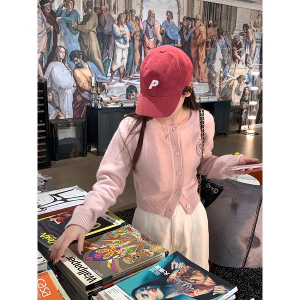 Áo cardigan len dáng ngắn siêu xinh style Hàn Quốc