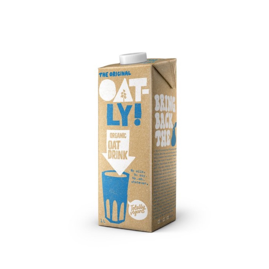 Sữa Yến Mạch Oatly Nguyên Chất Tự Nhiên Cao Cấp, Thuần Chay, Giàu Chất Xơ, Bổ Sung Canxi, Vitamin Hộp 1L