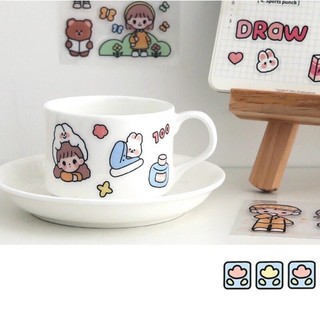 Sticker nhiệt dán bình sữa và  đồ dùng cho bé (có chống nước)