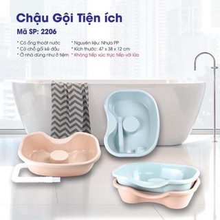 Chậu gội đầu tại giường, Chậu gội đầu tại nhà cho người già, bà bầu, trẻ nhỏ Nhựa Việt Nhật -Thau gội đầu tiện ích