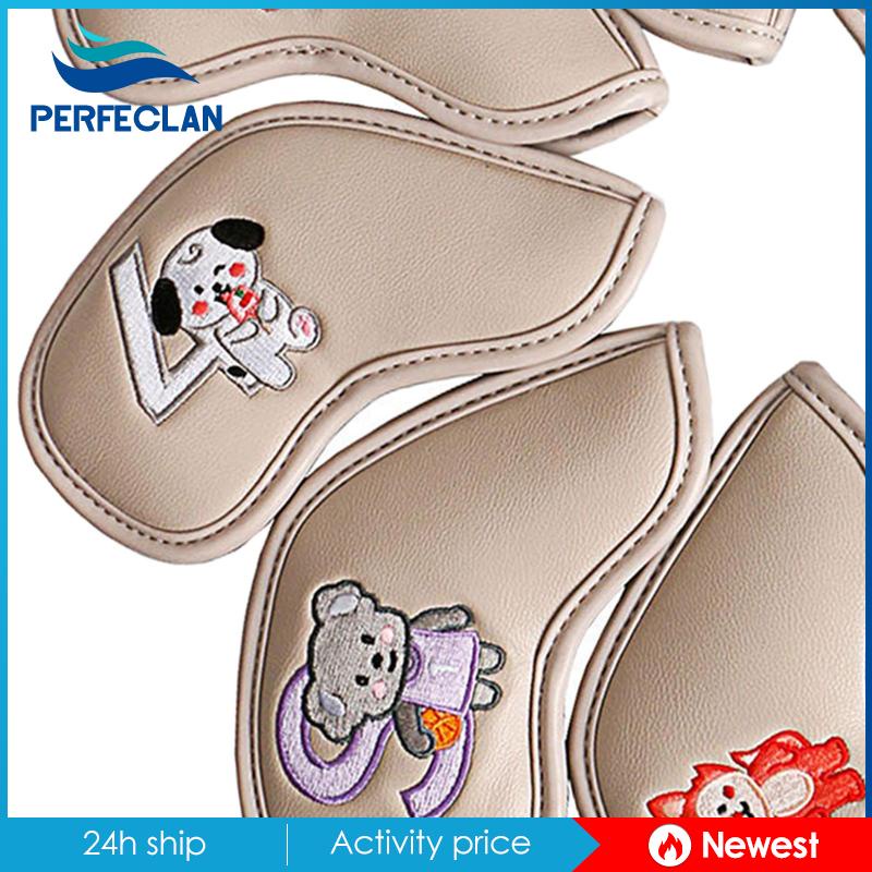 Set 9 Vỏ Bọc Đầu Gậy Đánh Golf Thể Thao Ngoài Trời