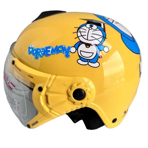 Mũ bảo hiểm trẻ em V&S Helmet - VS103KS Doreamon Vàng - Phù hợp với bé từ 2 đến 5 tuổi, Bé nặng dưới 18kg