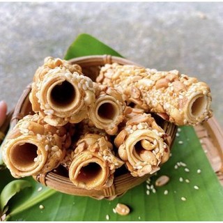 Kẹo đậu phộng cuộn 4 ống - bisushop