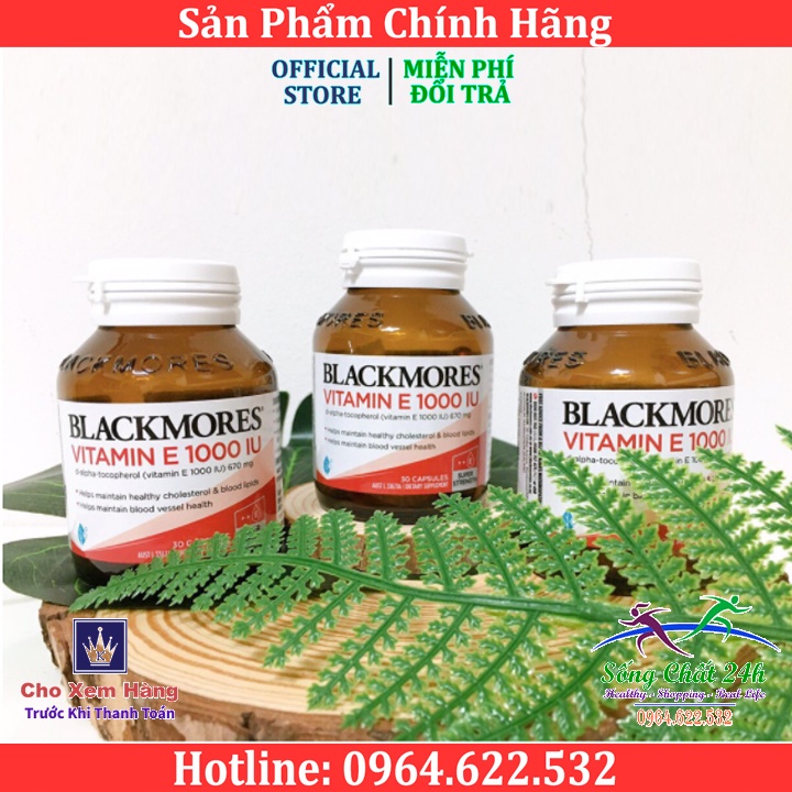 Viên Uống Bổ Sung Vitamin E Blackmores Vitamin E 1000 IU Của Úc