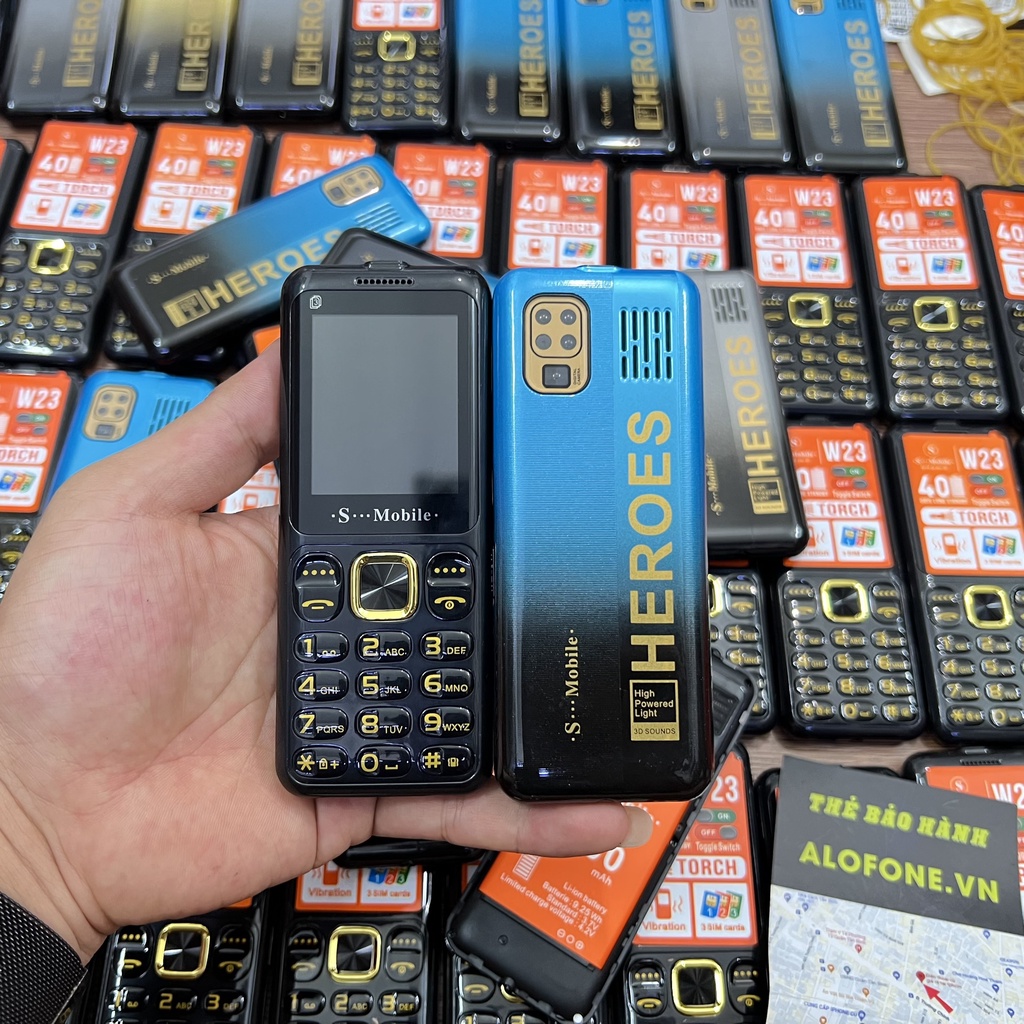 Điện Thoại 3 sim Smobile W23 Có Tự Động Ghi Âm Cuộc Gọi Pin 2500mah