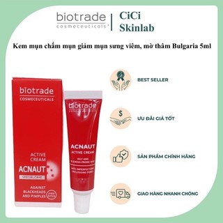 Kem mụn Biotrade chấm mụn giảm mụn sưng viêm, mờ thâm Bulgaria