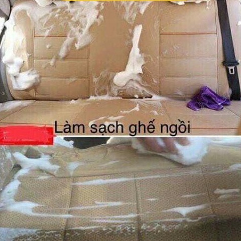 Chai xịt bọt vệ sinh nội thất ô tô đa năng vệ sinh ghế da, trần nỉ Dạng Bọt Camel