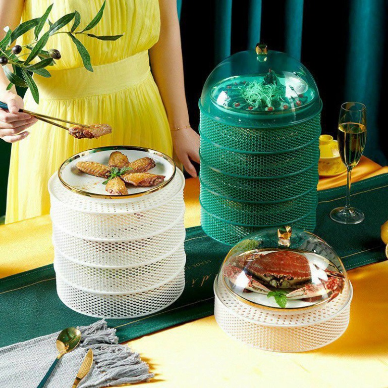 Lồng Bàn Giữ Nhiệt 5 Tầng Đựng Thức Ăn Cao Cấp