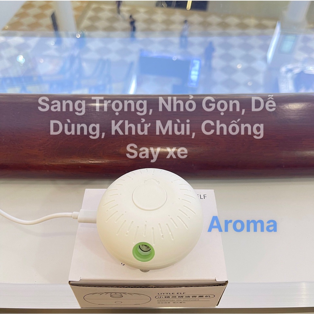 Máy xông xe hơi cao cấp mẫu sang trọng Aroma, Máy xông xe hơi tinh dầu trực tiếp 10ml không dùng nước Aroma