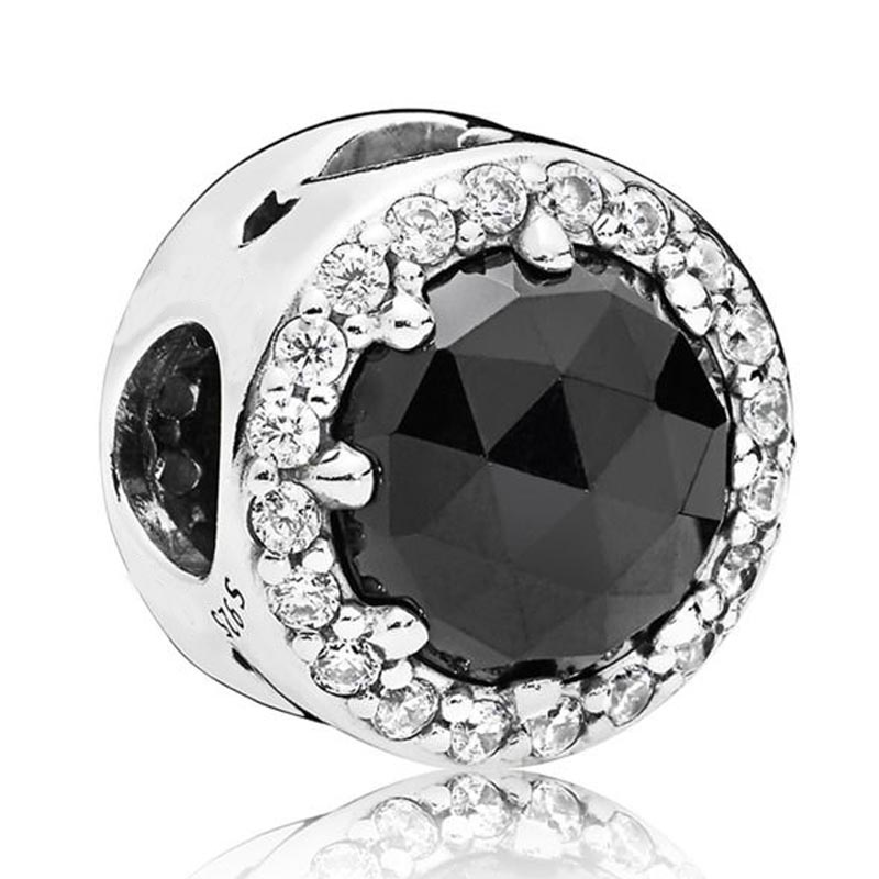 PANDORA Hạt Charm Mạ Bạc 925 Hình Hoa Tuyết Lấp Lánh Tự Làm Trang Sức Thời Trang