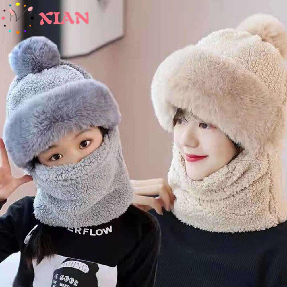 Xiantin Mũ Len Trùm Tai Giữ Ấm Khi Đi Xe Đạp Dành Cho Nữ