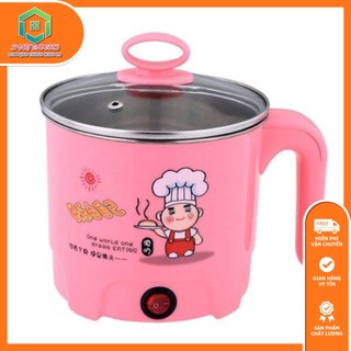 [ CHÍNH HÃNG ] Ca Nấu Mì Chống Dính Siêu Tốc, Nồi Nấu Lẩu Đa Năng Tiện Lợi, Chất Liệu 2 lớp, Công Suất 500W