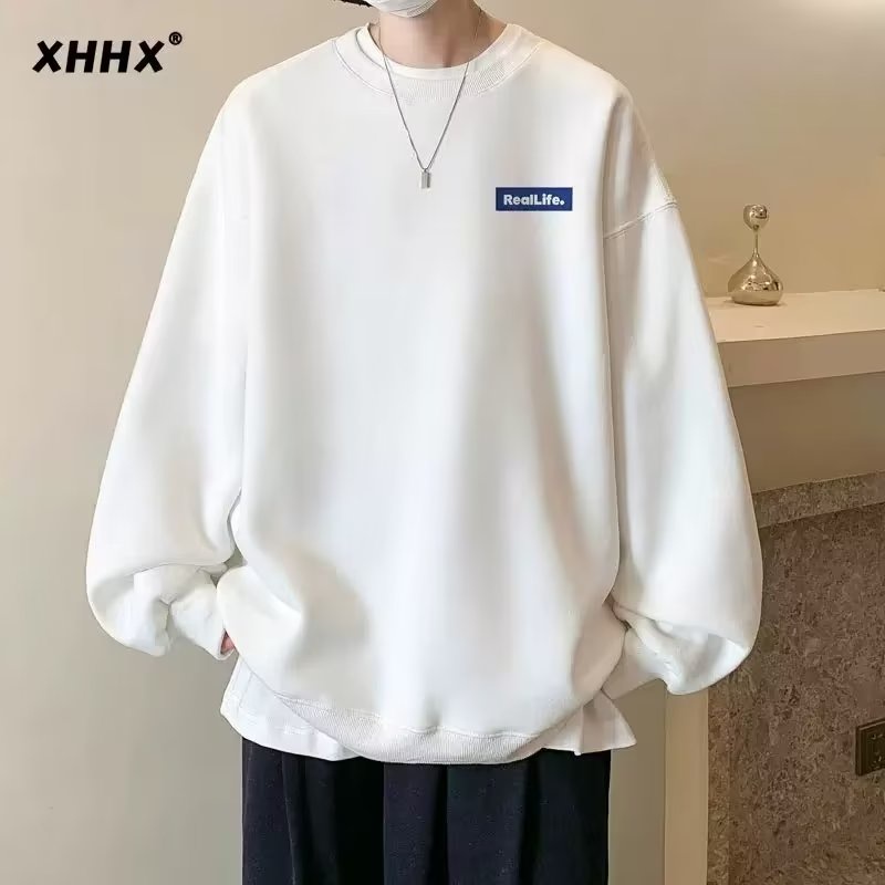 Áo Sweater Mỏng Cổ Tròn Dáng Rộng Thời Trang Xuân Thu 2022 Cho Nam