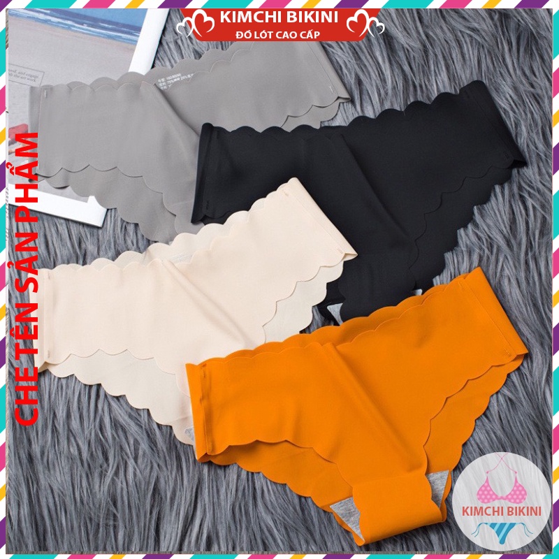 Set 10 quần nót nữ lụa đáy cotto cao cấp KIMCHIBIKINI Combo 10 quần nhỏ nữ đúc su thun lạnh không đường may QL015