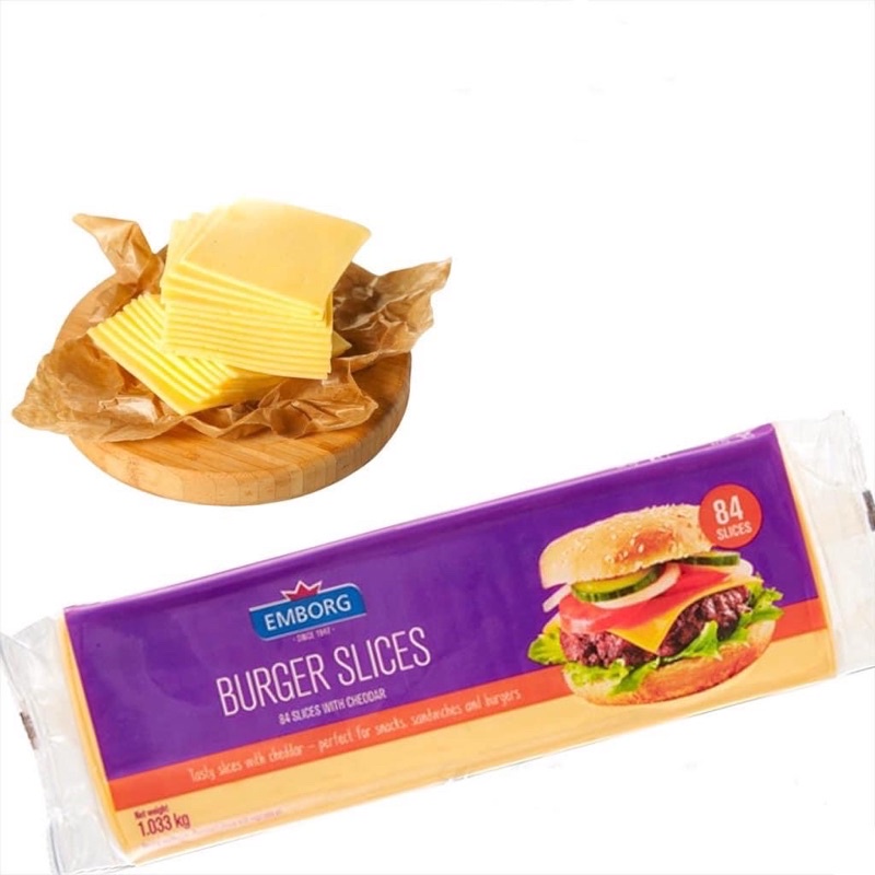 Phô mai lát Burger Slices Emborg