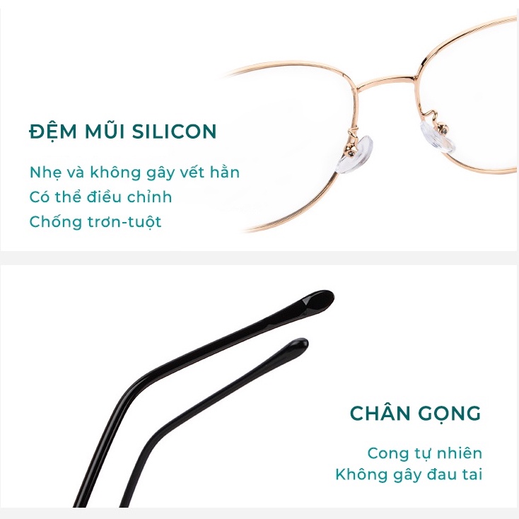 Kính Chống Cận Đổi Màu AORON Cho Nam Nữ Bảo Vệ Mắt Chống Tia Bức Xạ Kiểu Dáng Cổ Điển Phong Cách Thời Trang Trendy-AK095