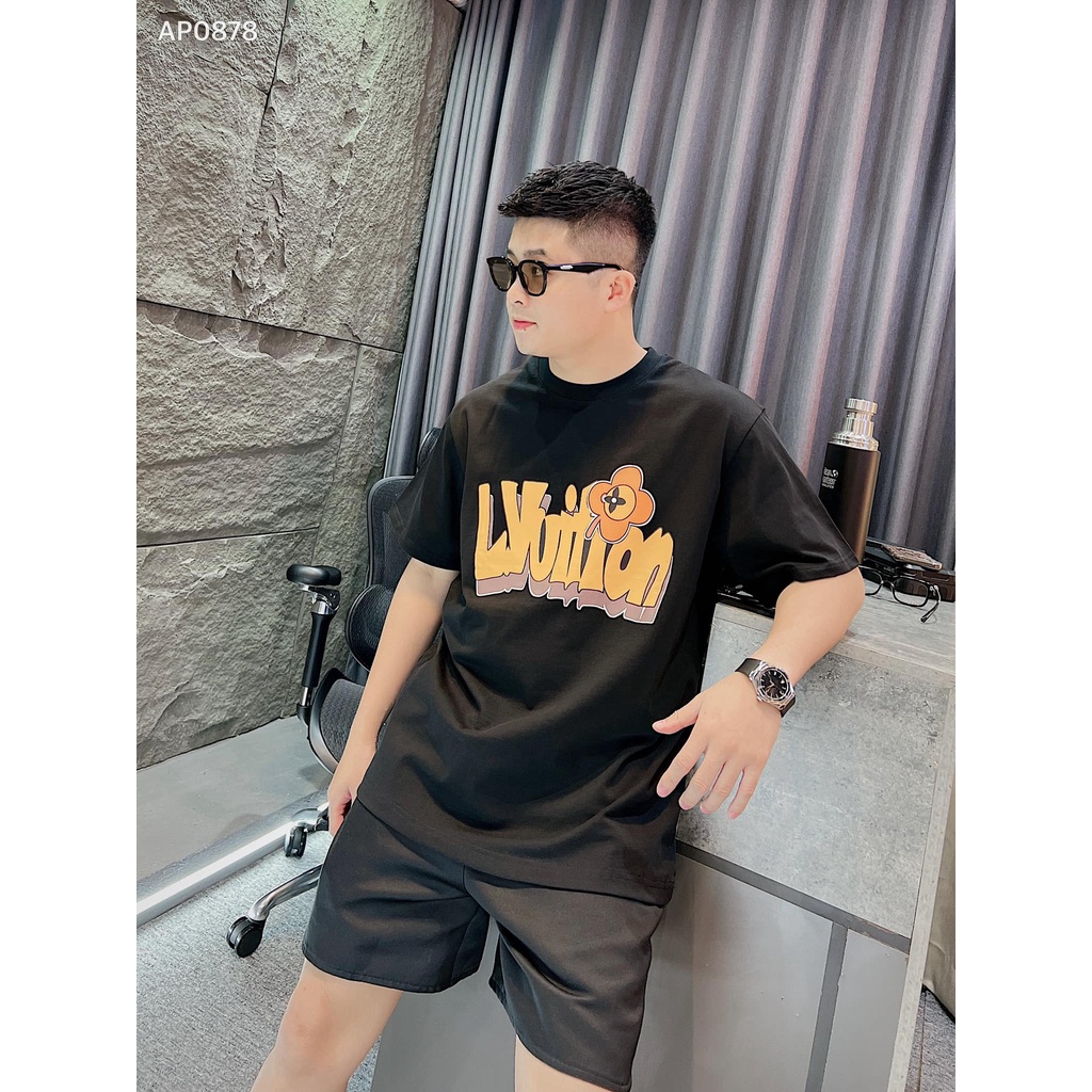 Áo phông LV, áo thun nam nữ chất liệu cotton 100% 01