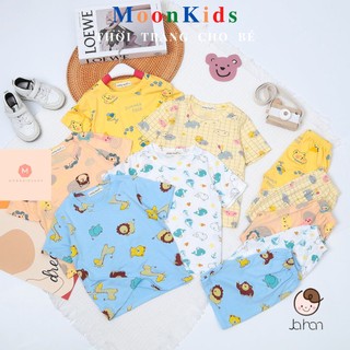 Bộ MinkyMom Ngắn Tay Cho Bé️🤹Cotton 100%️🤹đồ bộ cho bé trai,bé gái từ 6-18kg,thun lạnh 100% co giãn 4 chiều