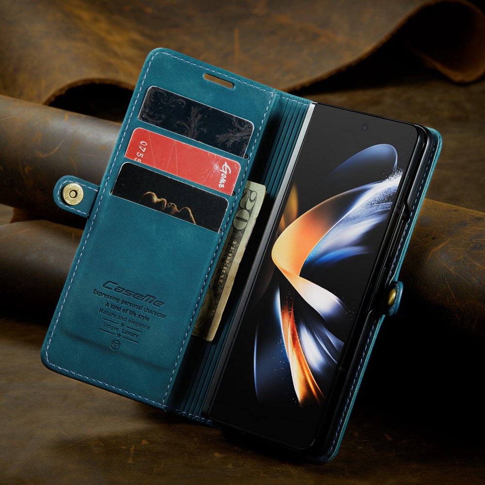 Ốp Điện Thoại Silicone Da PU Caseme Chính Hãng Kiểu Ví Lật Có Ngăn Đựng Thẻ Cho Samsung Galaxy Z Fold 4 5G Z Fold4 5G