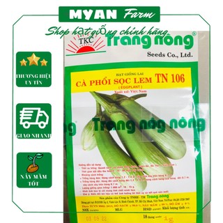 Hạt giống Cà sọc lem Trang nông gói 1g