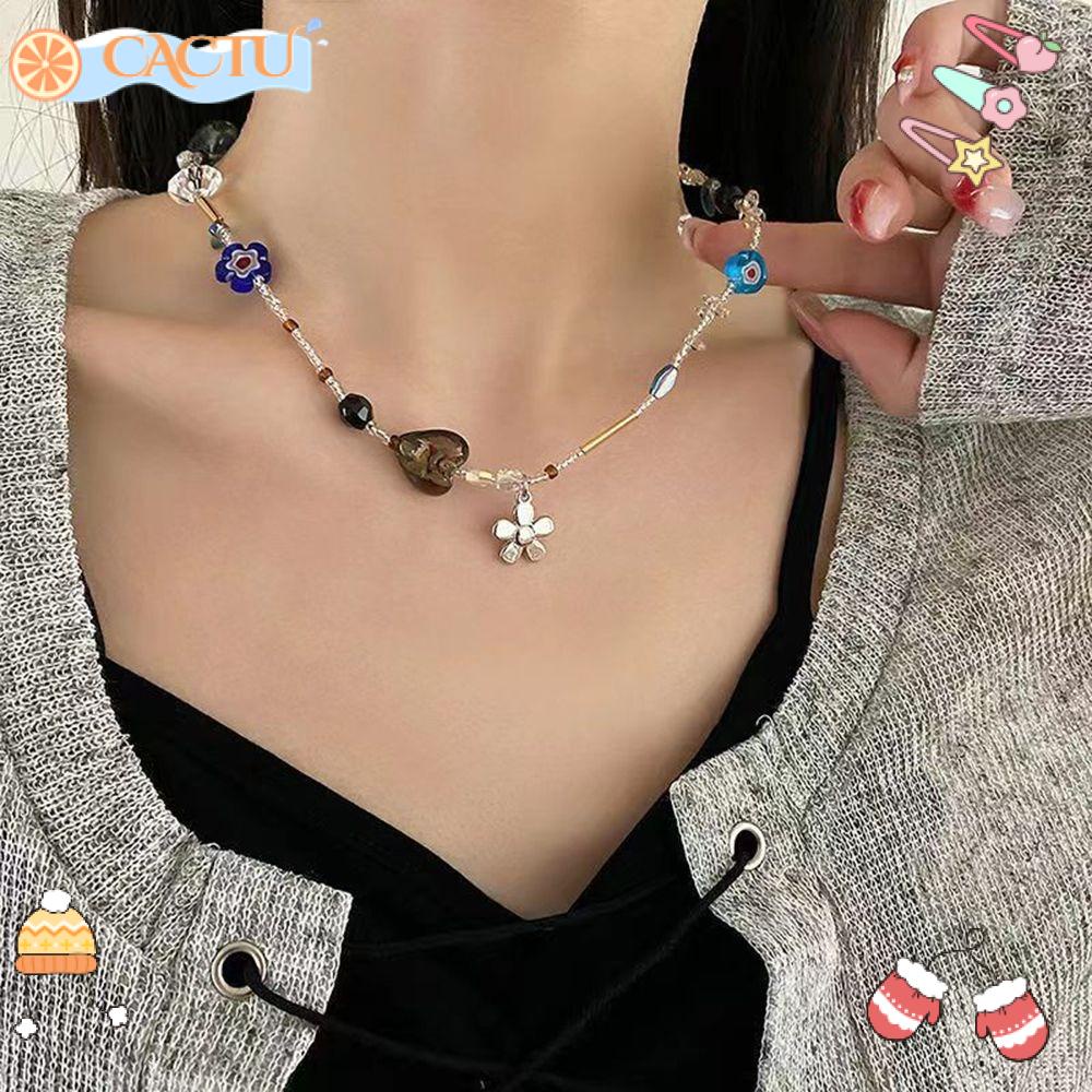 Vòng Cổ Choker Mặt Hình Trái Tim Phối Hoa Phong Cách Cổ Điển Thời Trang Dành Cho Nữ