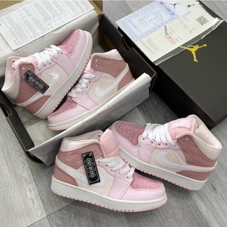 Giày JD1 Hing Pink cao cổ hồng cao cấp full box