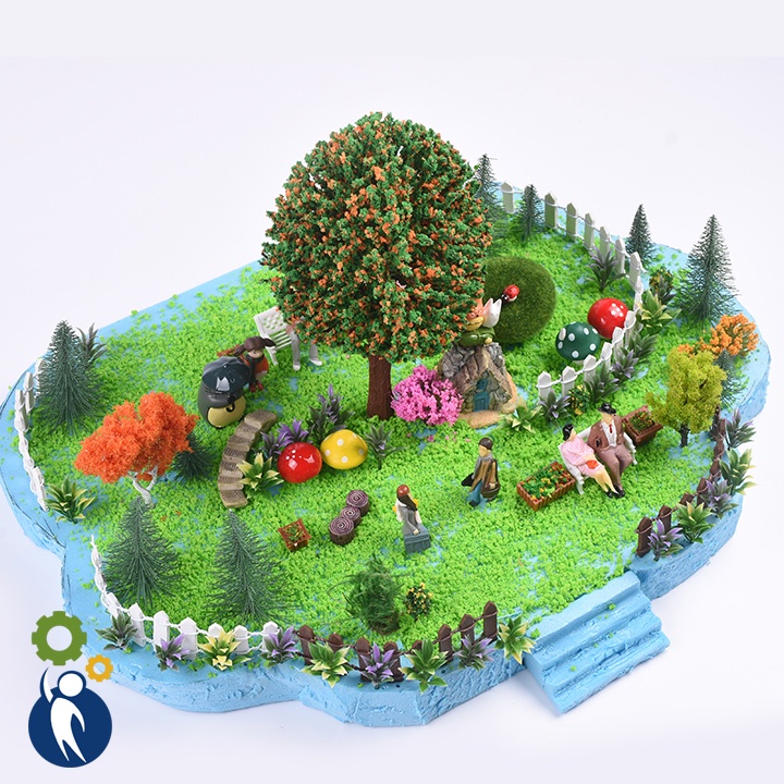 1 Tấm Xốp Làm Địa Hình 20x29x3cm, Vật liệu mô hình kiến trúc