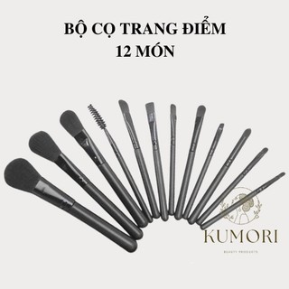 Bộ cọ trang điểm 12 món MAC, dụng cụ makeup, đồ nghề make up chuyên nghiệp, combo make-up, cọ đánh phấn, cọ mắt