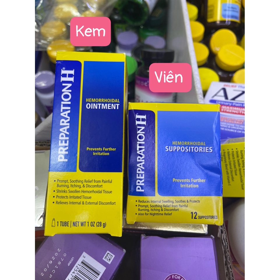 Kem trĩ❤Kem bôi Trĩ Preparation H Hemorrhoidal Ointment 57g của Mỹ